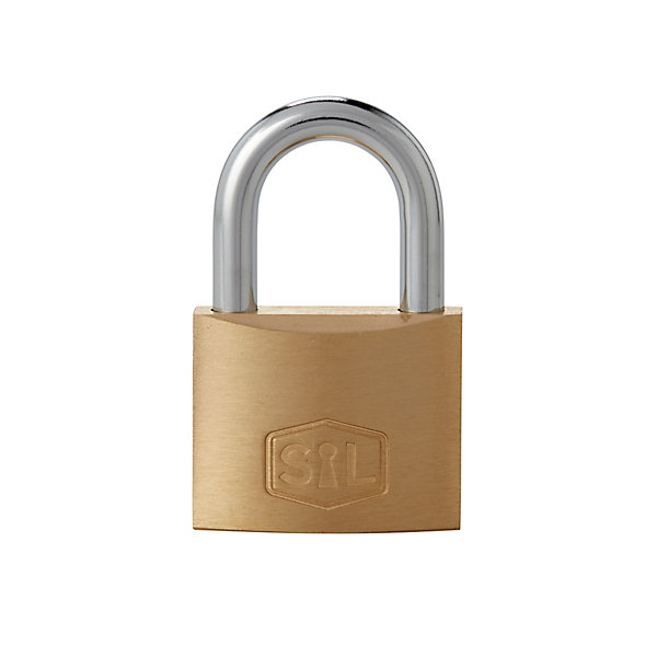 Cadenas à clé Smith &Locke BC7738 (1033) en laiton anse ouverte l.39 x H.31 mm vendu par 4 pièces