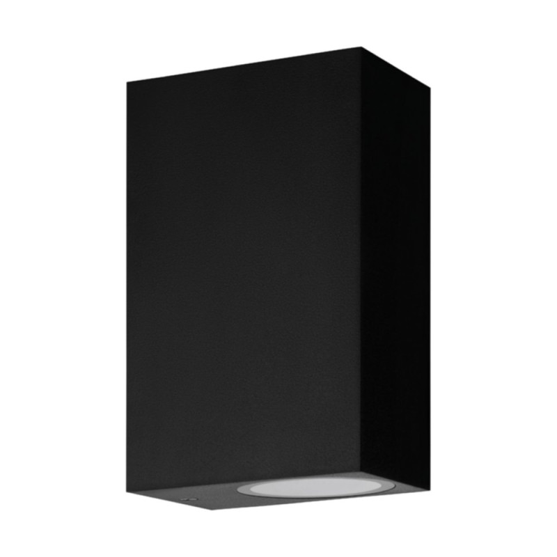 Applique extérieure Scogliera noire carrée GU10 2 x 5 W EGLO