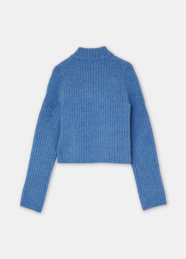 Cardigan con zip
