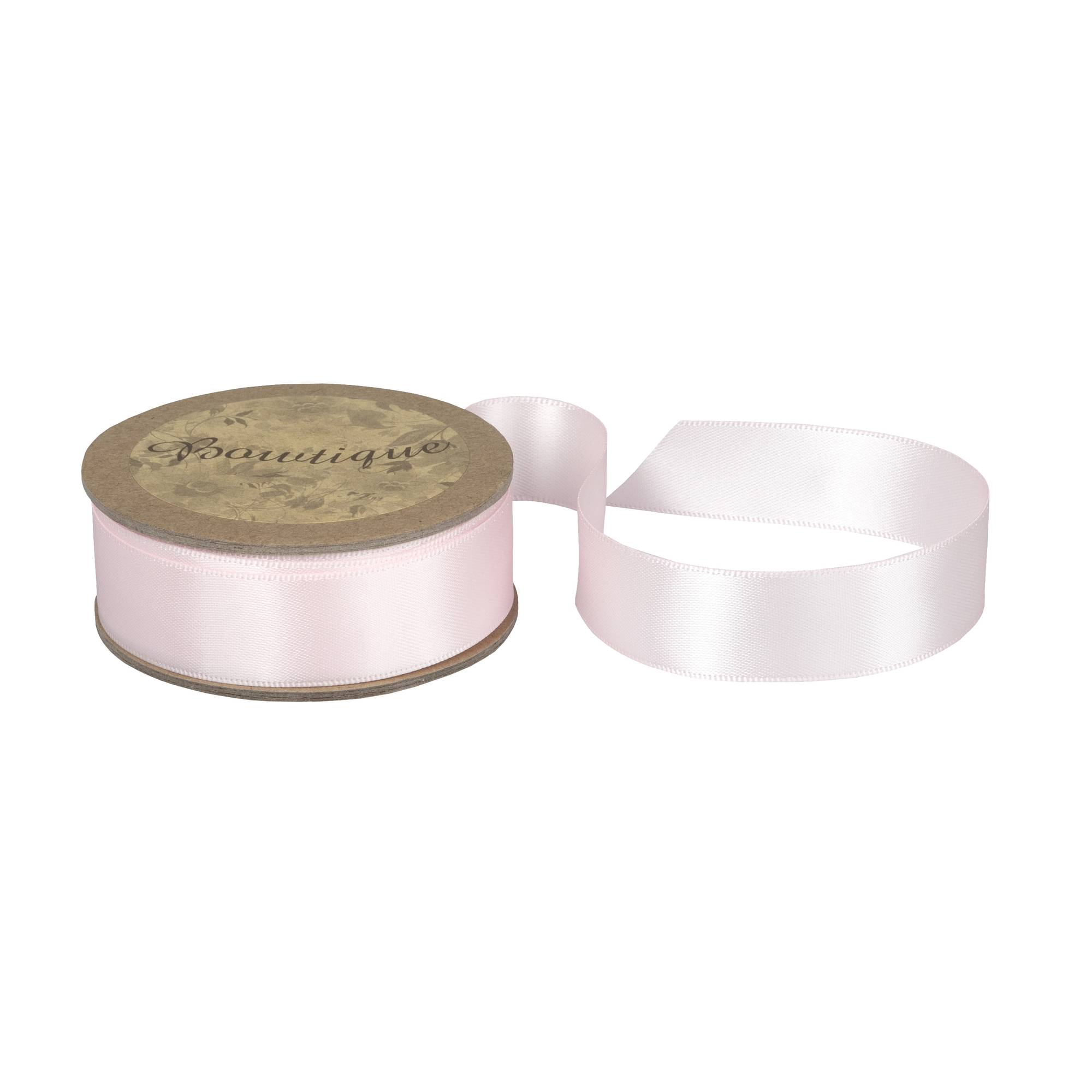 Light Pink Double-Faced Satin Ribbon 18mm x 5m