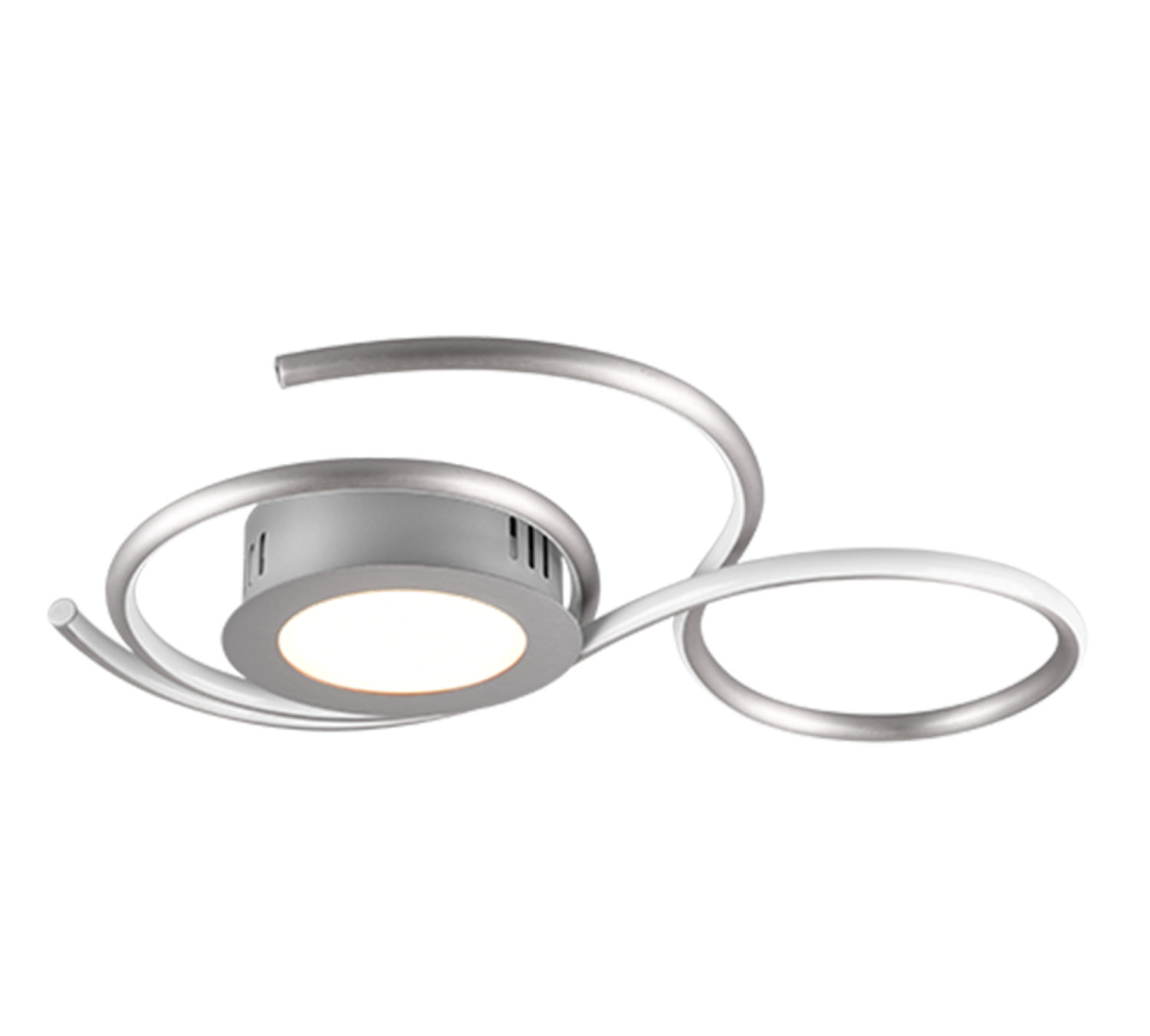Trio Leuchten plafondlamp Jive - 2 lichts - 50 x 7  cm - mat chroom