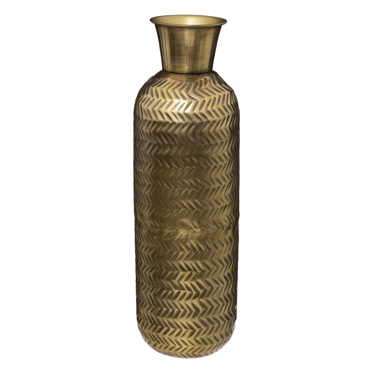 Vase "Night", metal Gold, H.45 cm