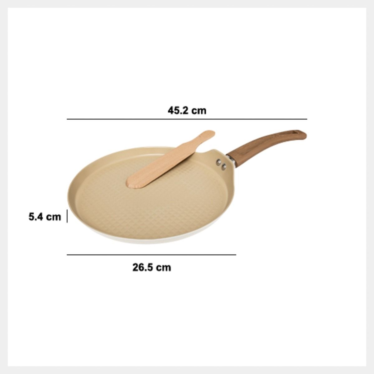 Patelnia HARMONY beżowa 26x5,4 cm