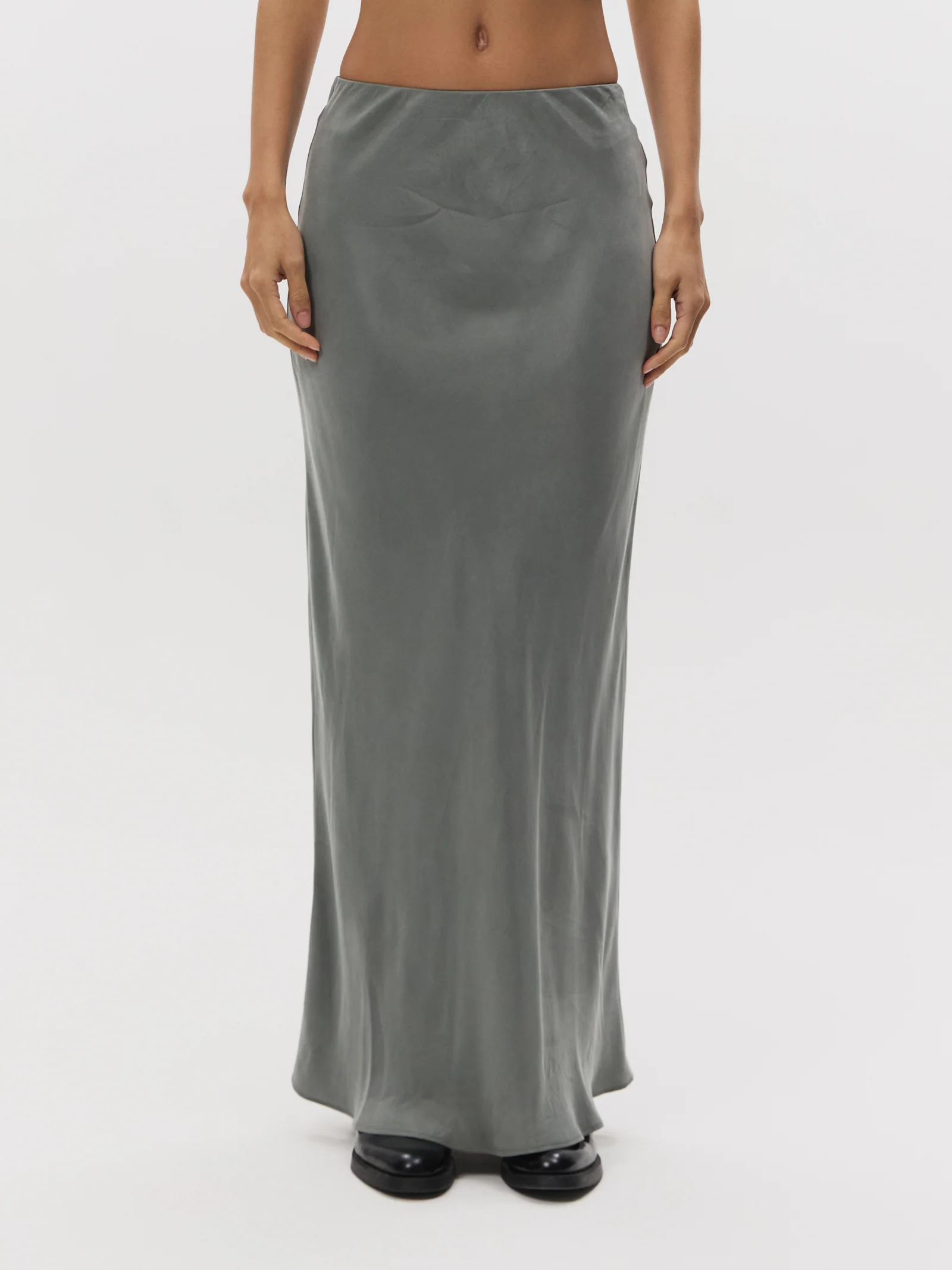 Chere Cupro Midi Skirt