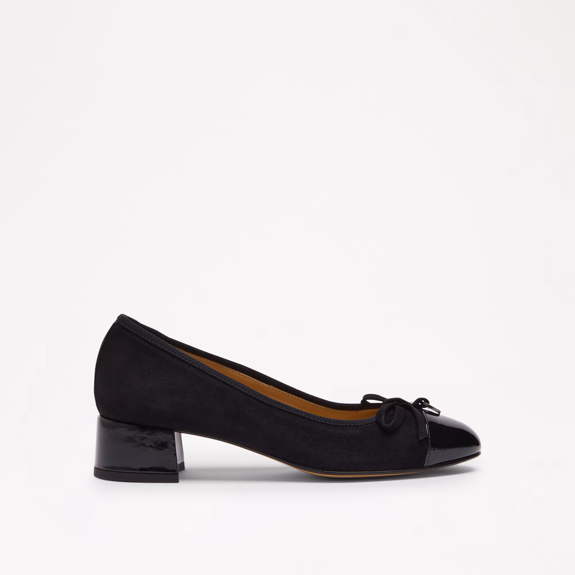 Charming MidBlock Heel Ballet Pump