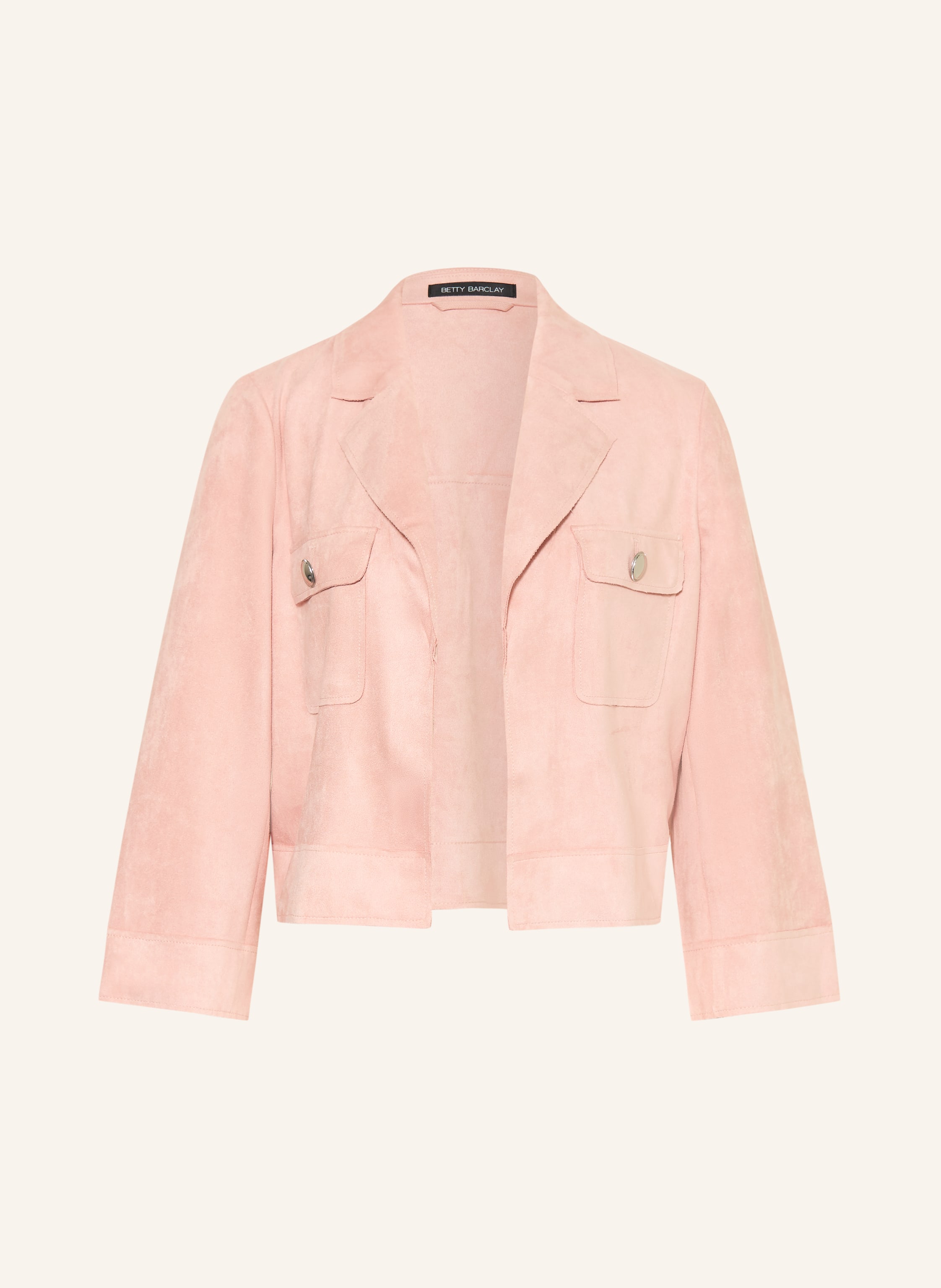 Betty Barclay Jacke in Lederoptik mit 3/4-Arm