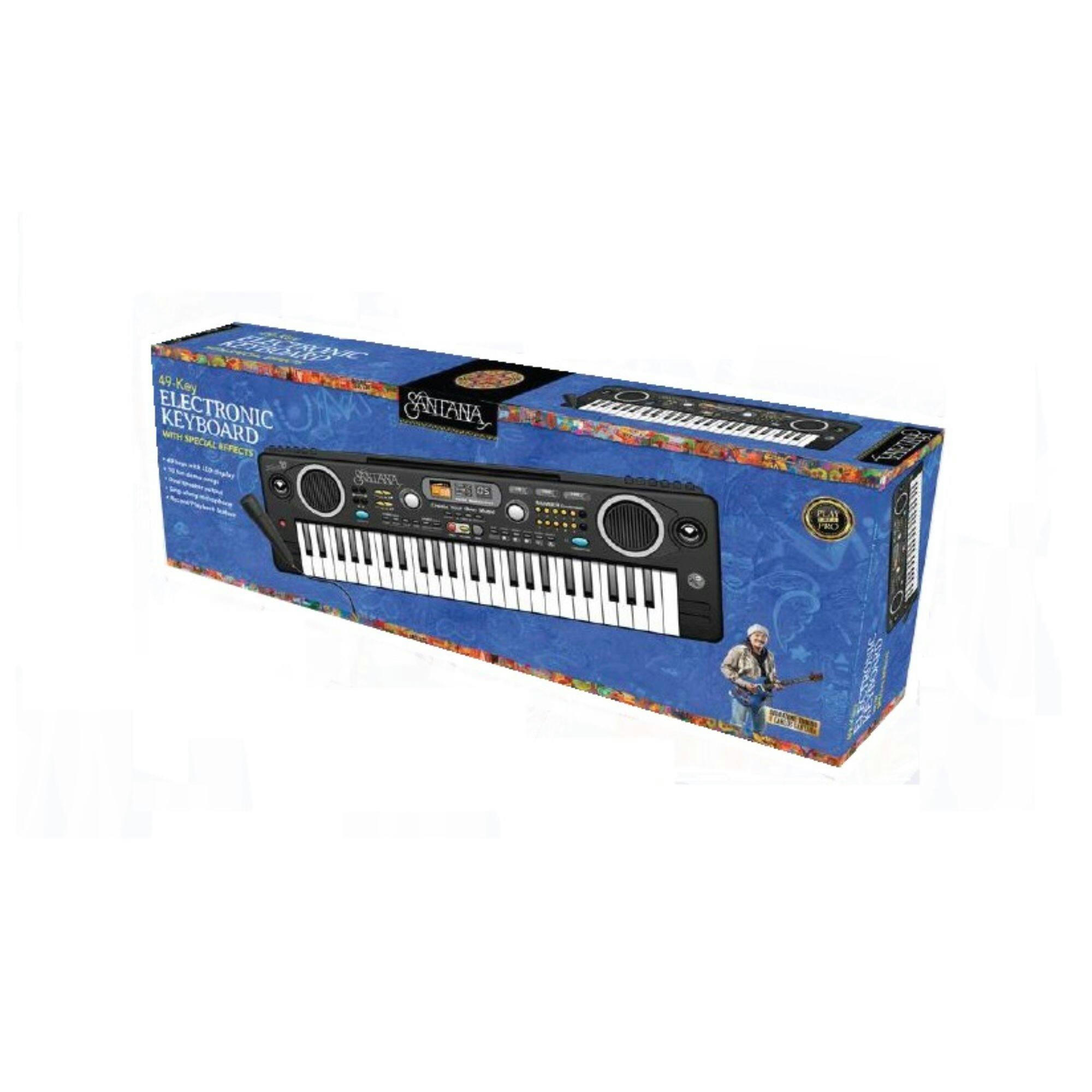 Santana 49-Key Electronic Keyboard with Microphone