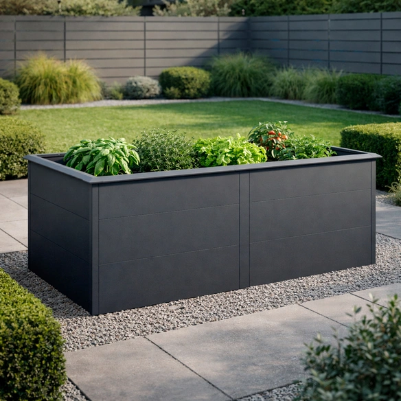 Hochbeet, »UrbanGrow«, LxBxH: 199x99x78 cm, anthrazit-grau