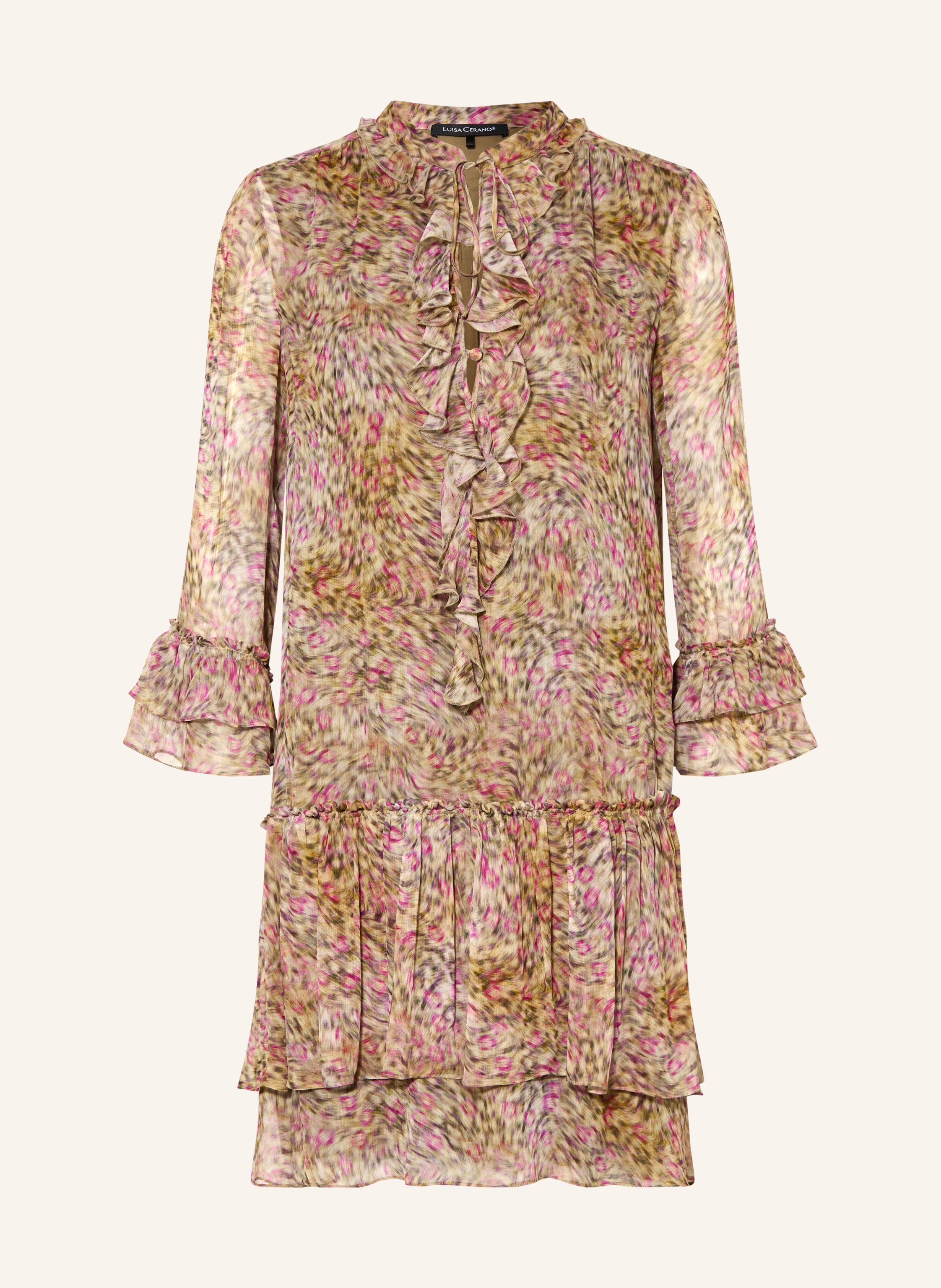 LUISA CERANO Kleid mit Rüschen und Volants
