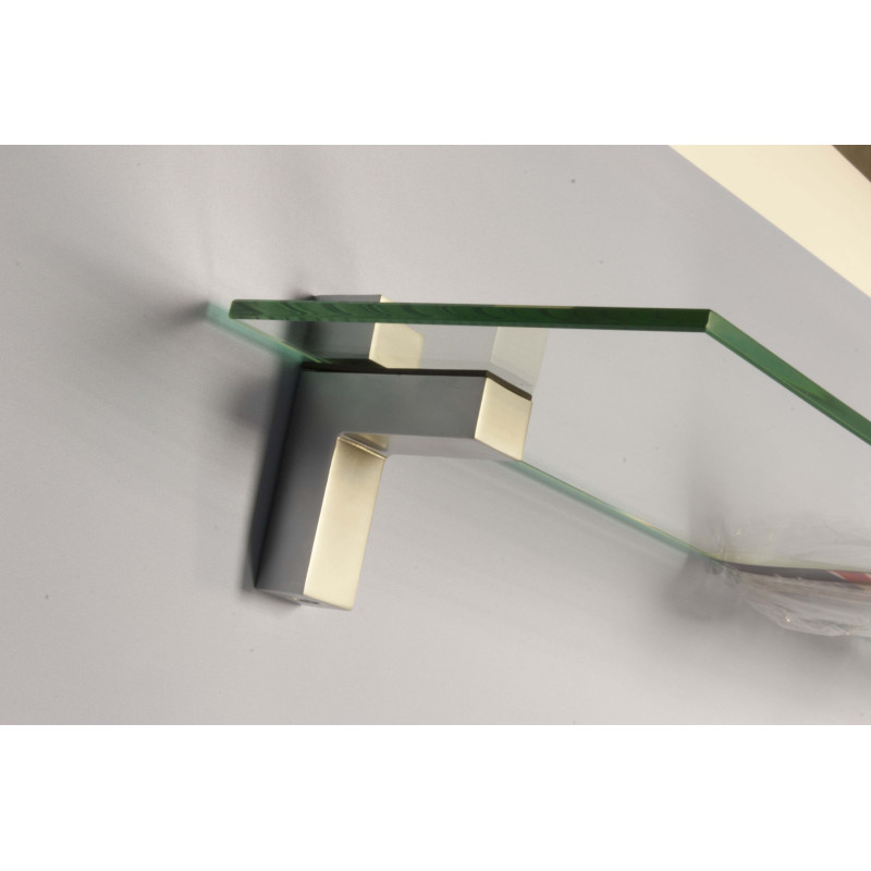 Clip carré pour tablette nickel 22 mm 2 pièces