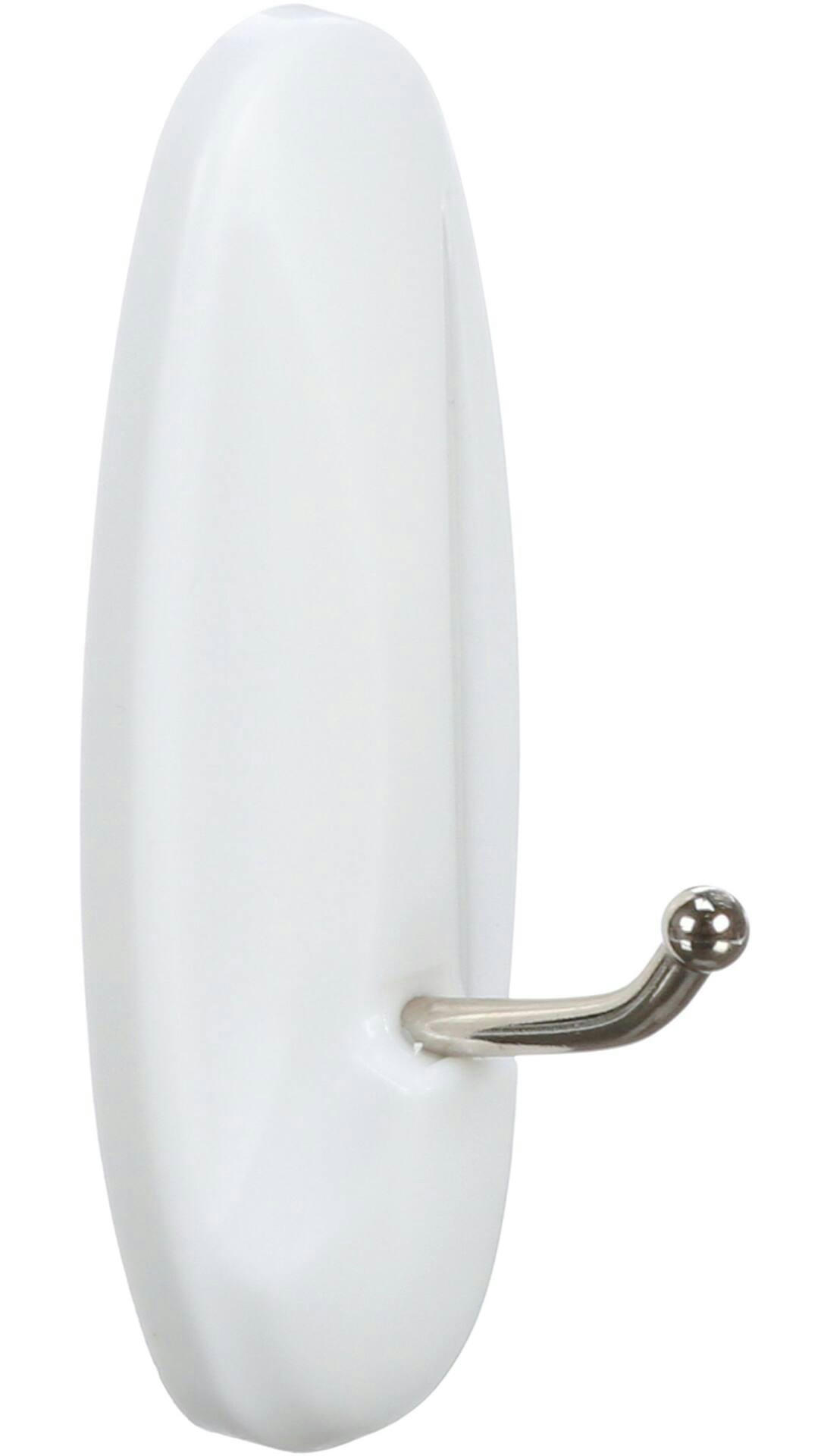 Command Medium General Purpose Wire Hooks with Adhesive Strips, White, 3-lbs, 2 Strips Per Pack