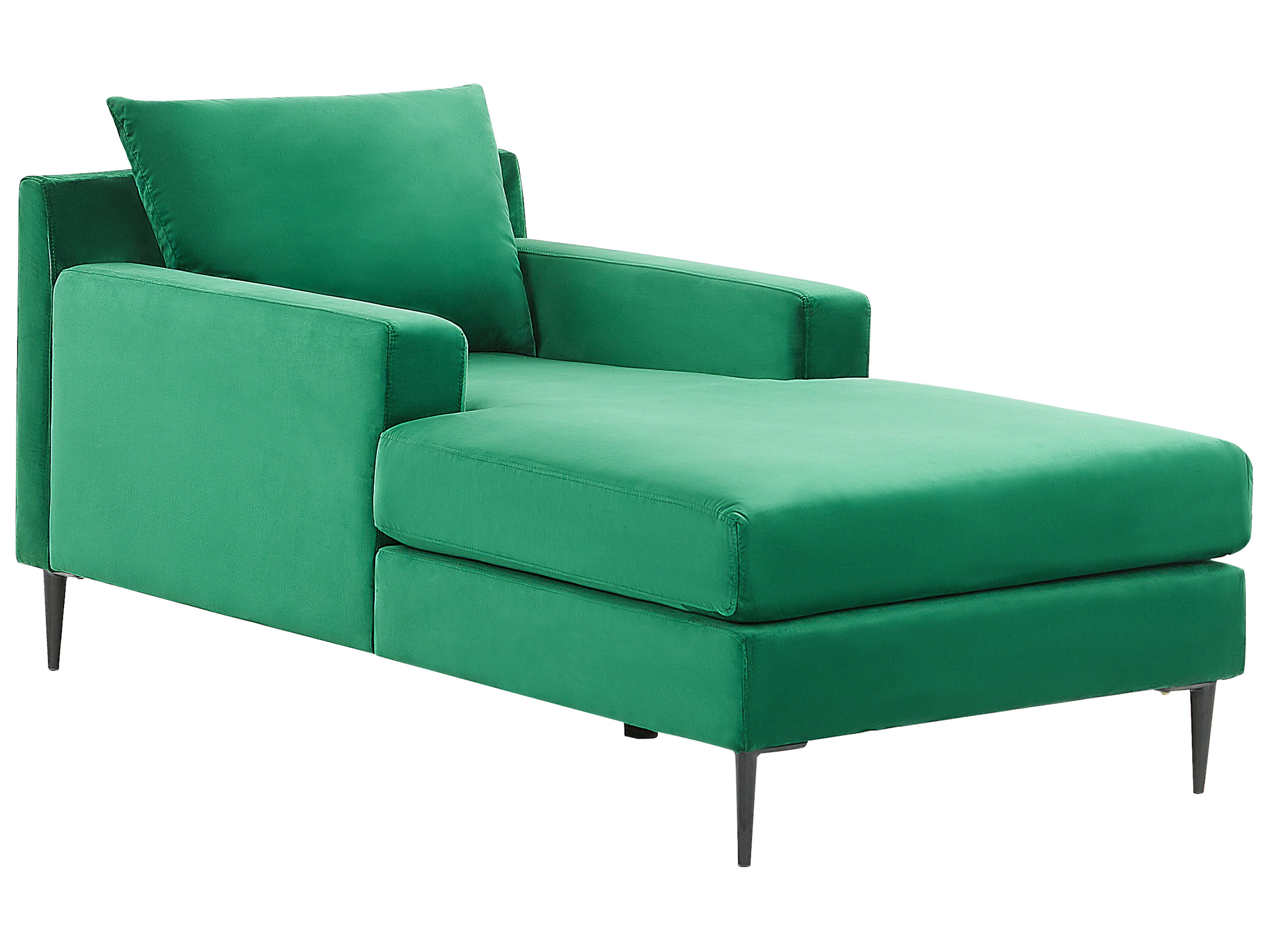Chaise Longue GUERET Velvet Green