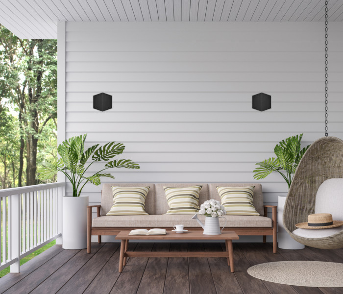 Kinkiet zewnętrzny Bari czarny piaskowany LED 10W 4000K 570lm Italux