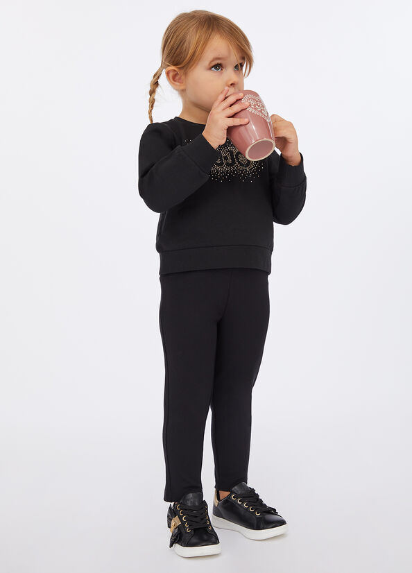 Pantaloni in jersey con fibbia