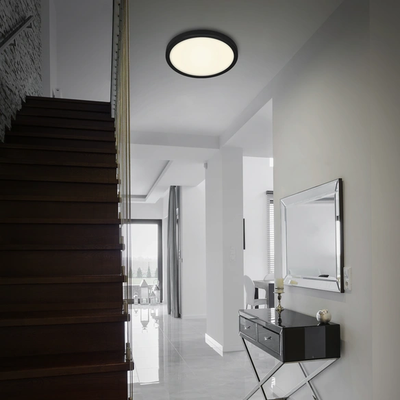 LED-Deckenleuchte »FIRE BLACK«, ø: 40,5 cm, 24,5 W, 230 V