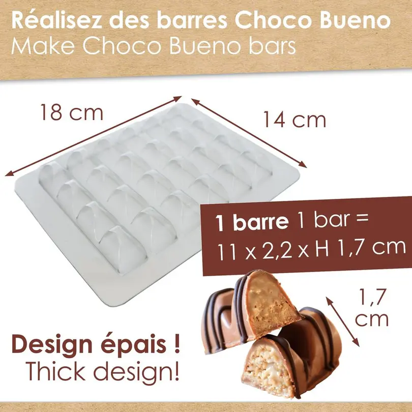 Silikonform Schoko Bueno