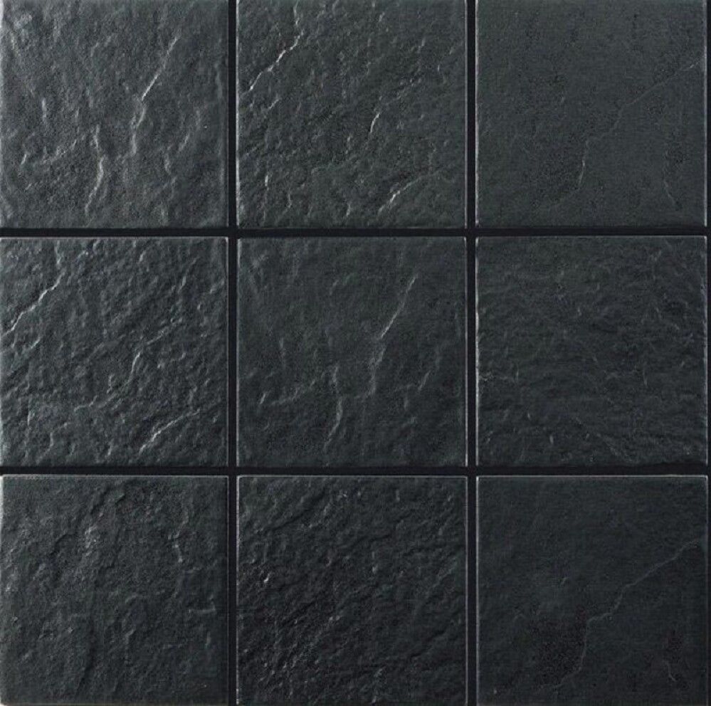 FLIS NORDICA SVART 10X10 CM 1M²
