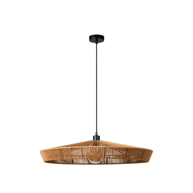 Suspension Yunkai naturel Ø 70 cm E27 40 W LUCIDE