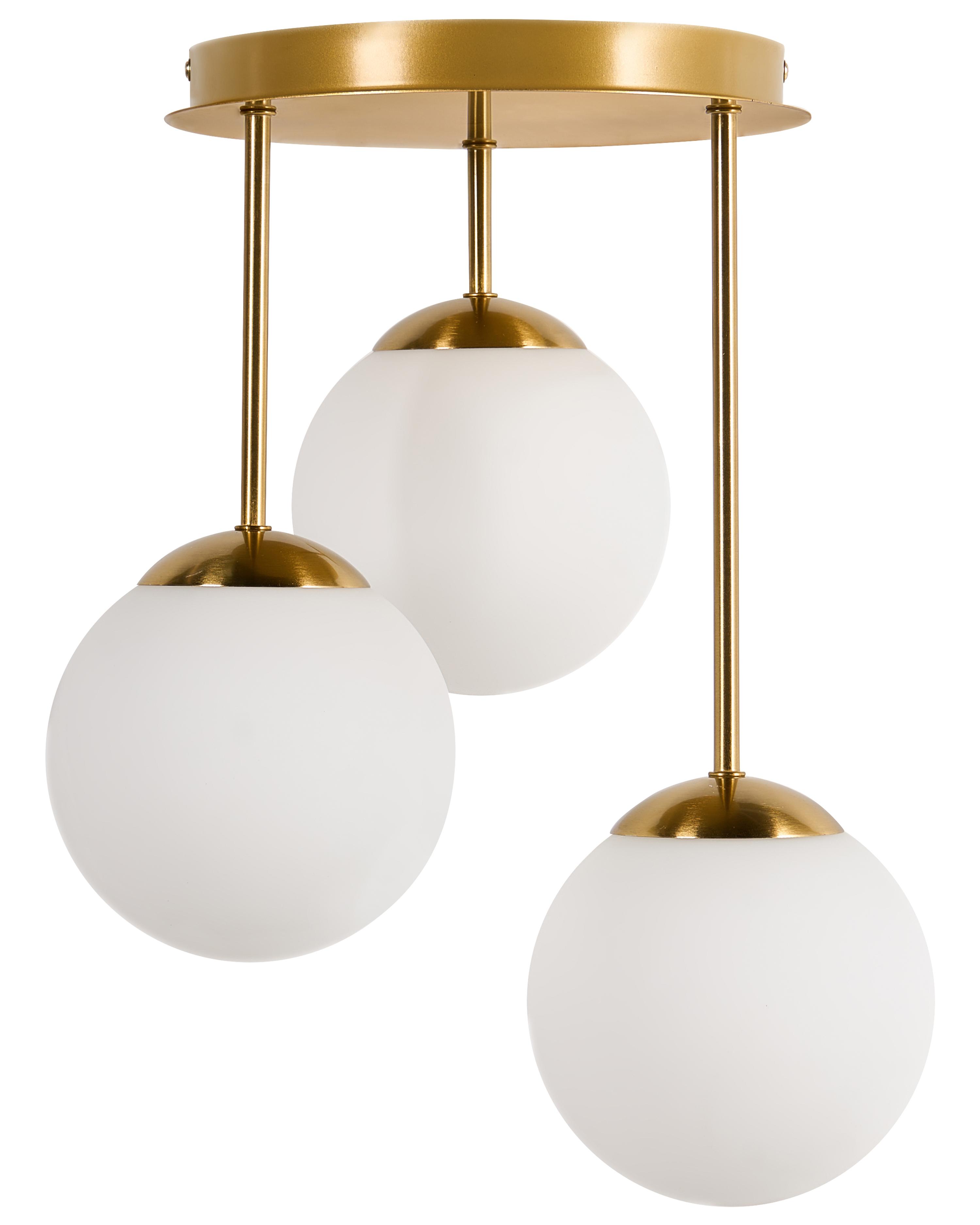 5 Light Pendant Lamp RIANA Metal Brass