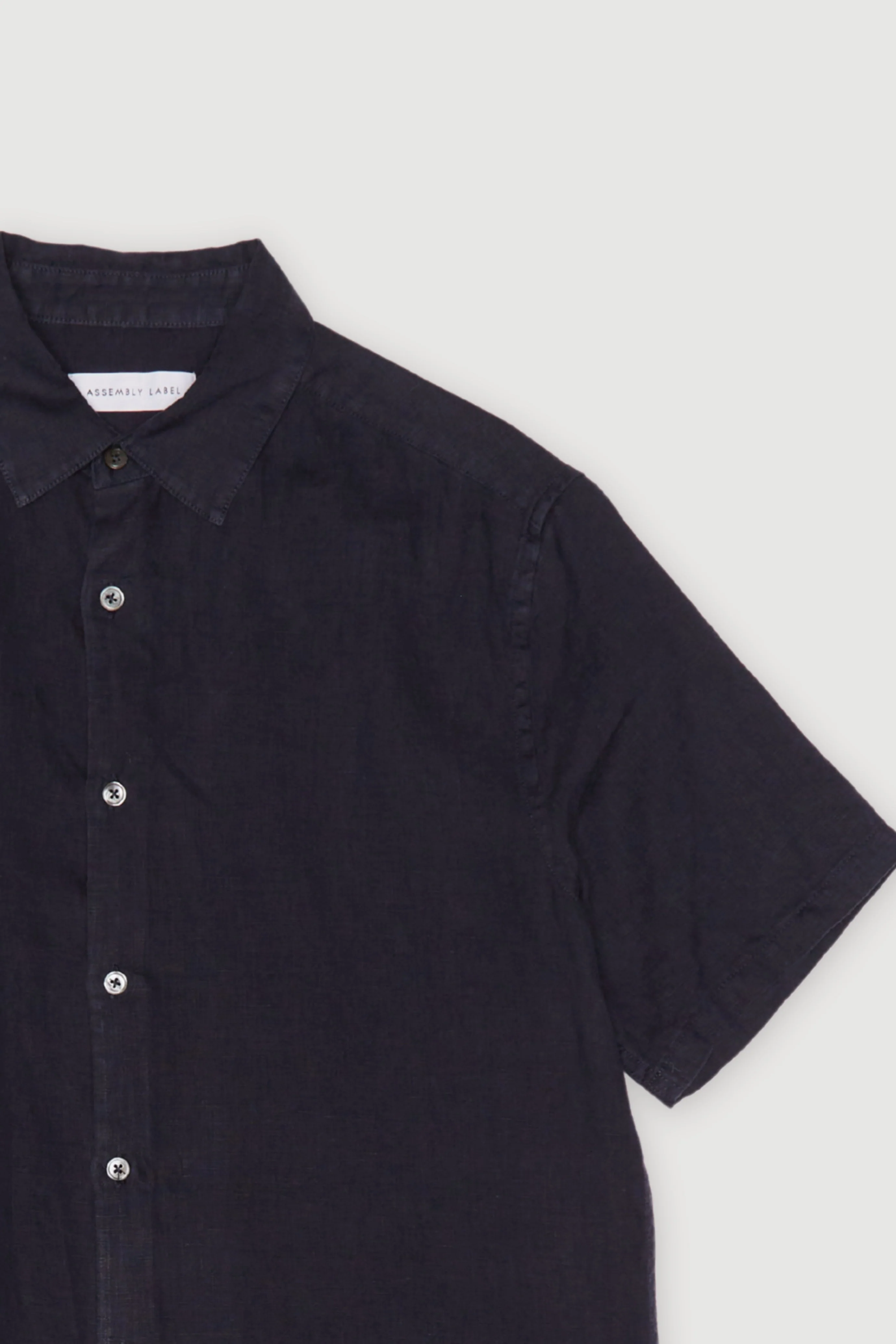 Re-Worn Mens Linen Short Sleeve Shirt