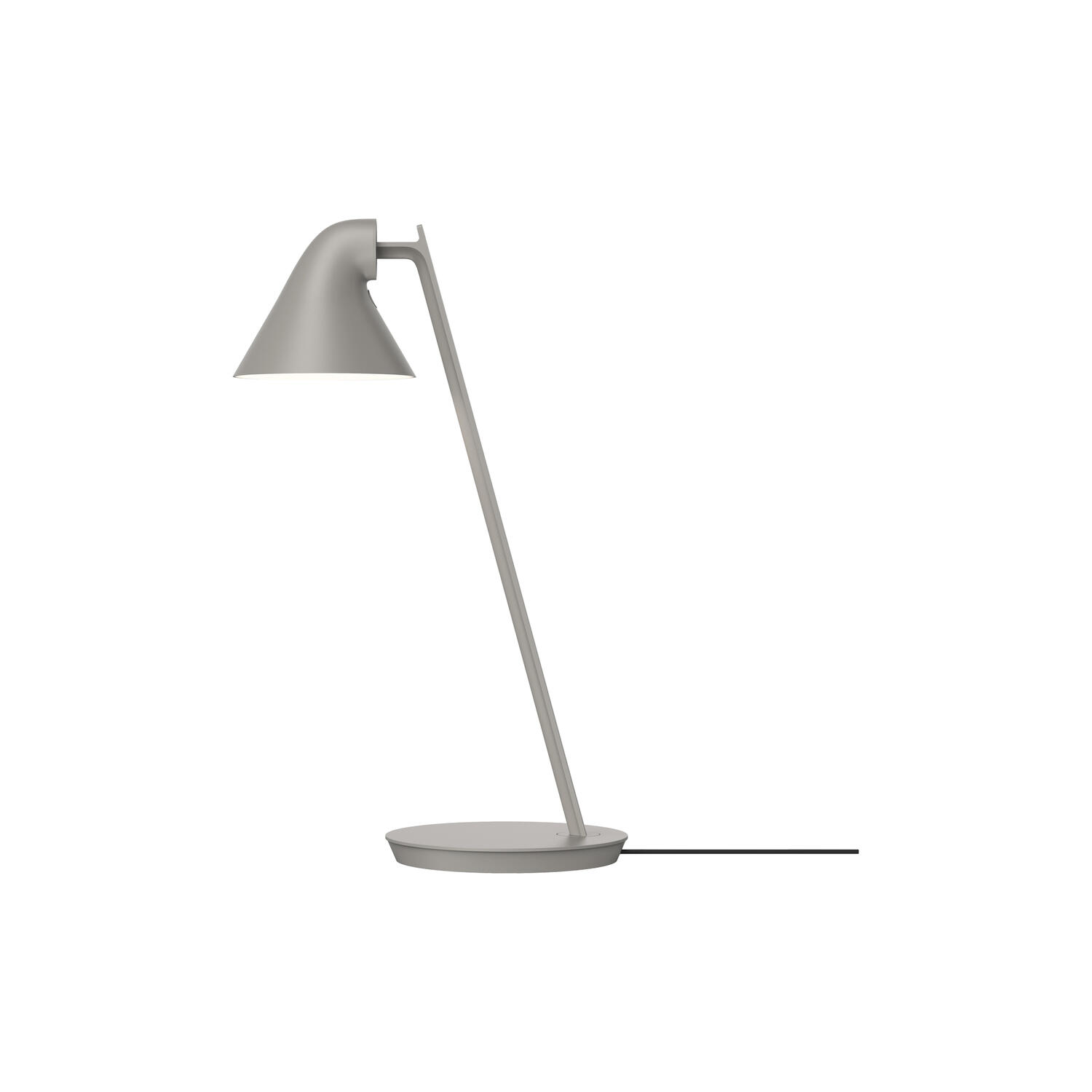 NJP Mini bordlampe, lys aluminium gr&aring;