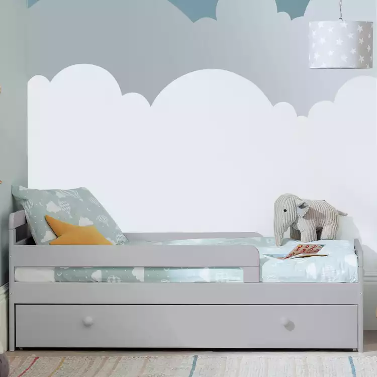 Habitat Ellis Toddler Bed, Drawer and Kids Mattress -Grey