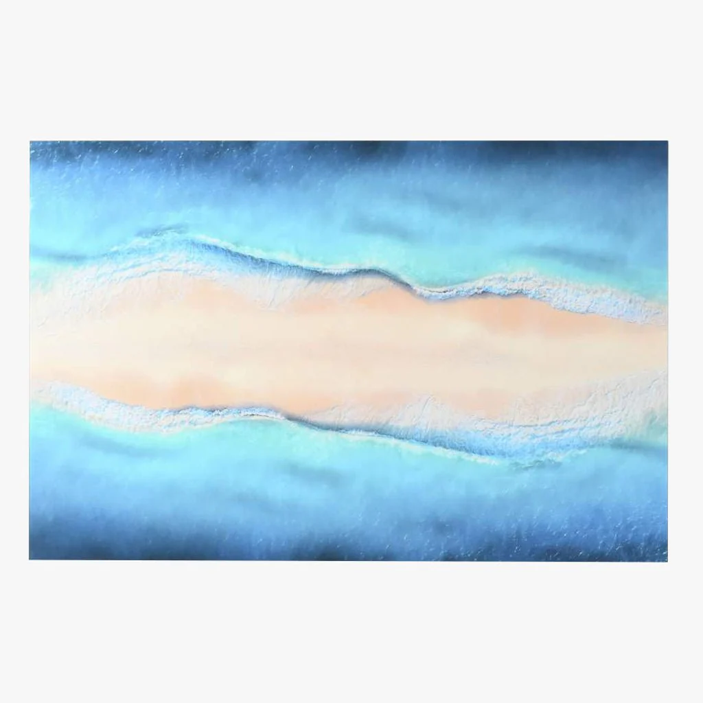 Quadro Vidro Praia 150x100