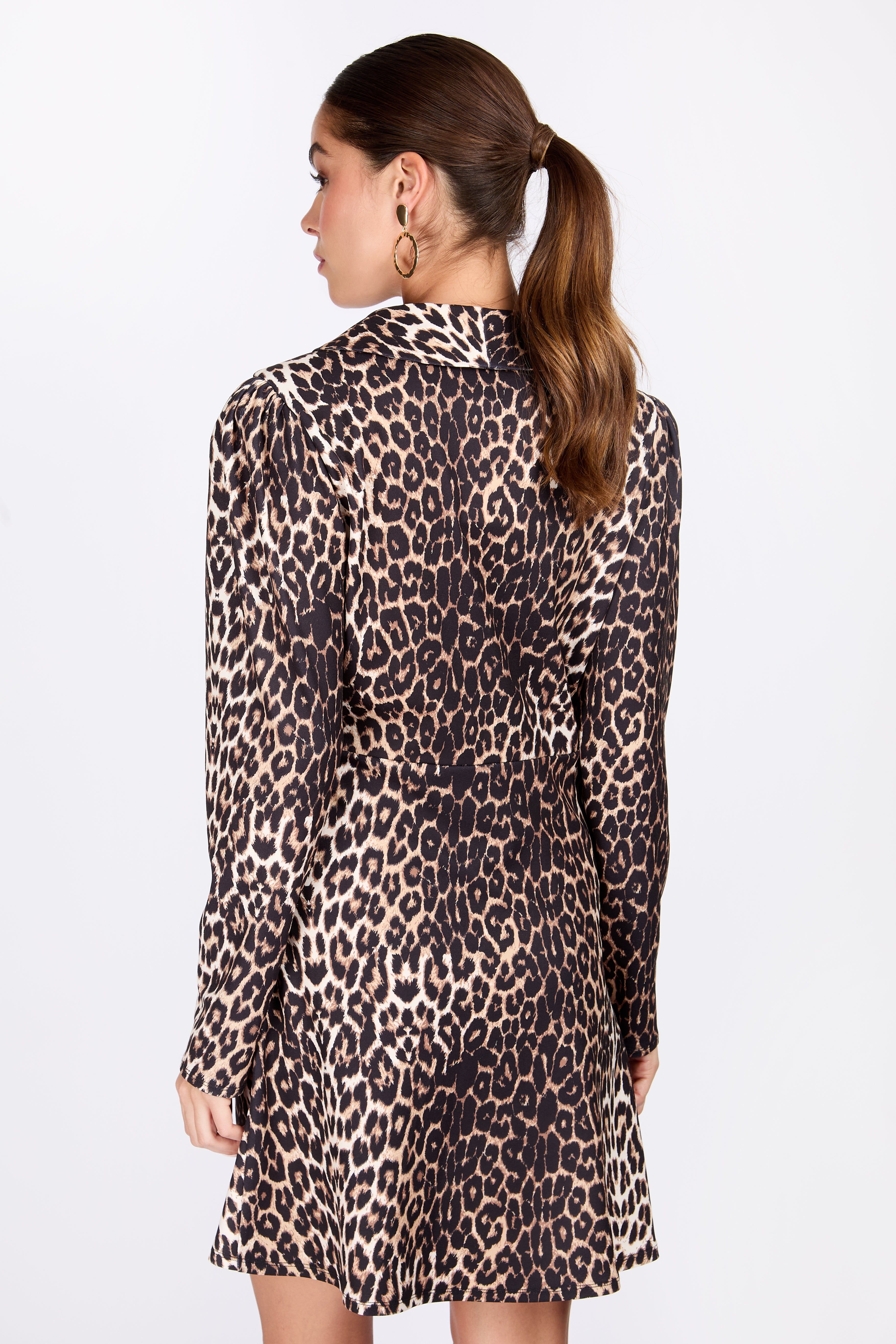 Little Mistress iSKA Leopard Print Mini Dress