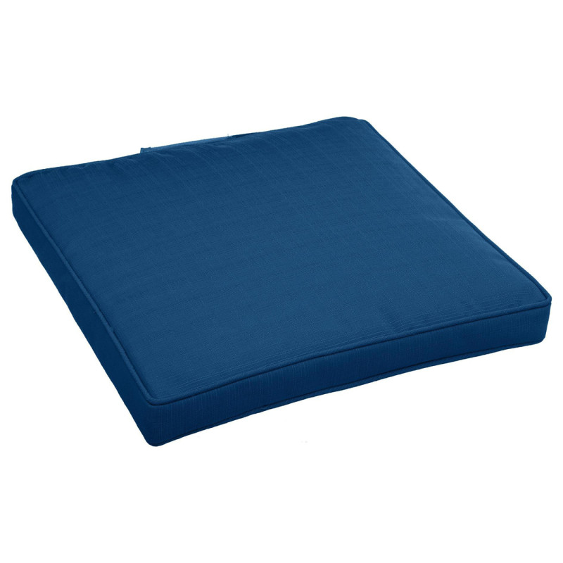 Galette de chaise Koraï bleu foncé 40 x 40 cm