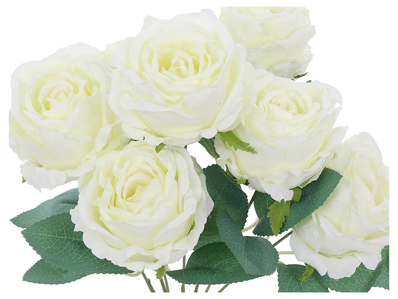Róża bukiet 39 cm biały