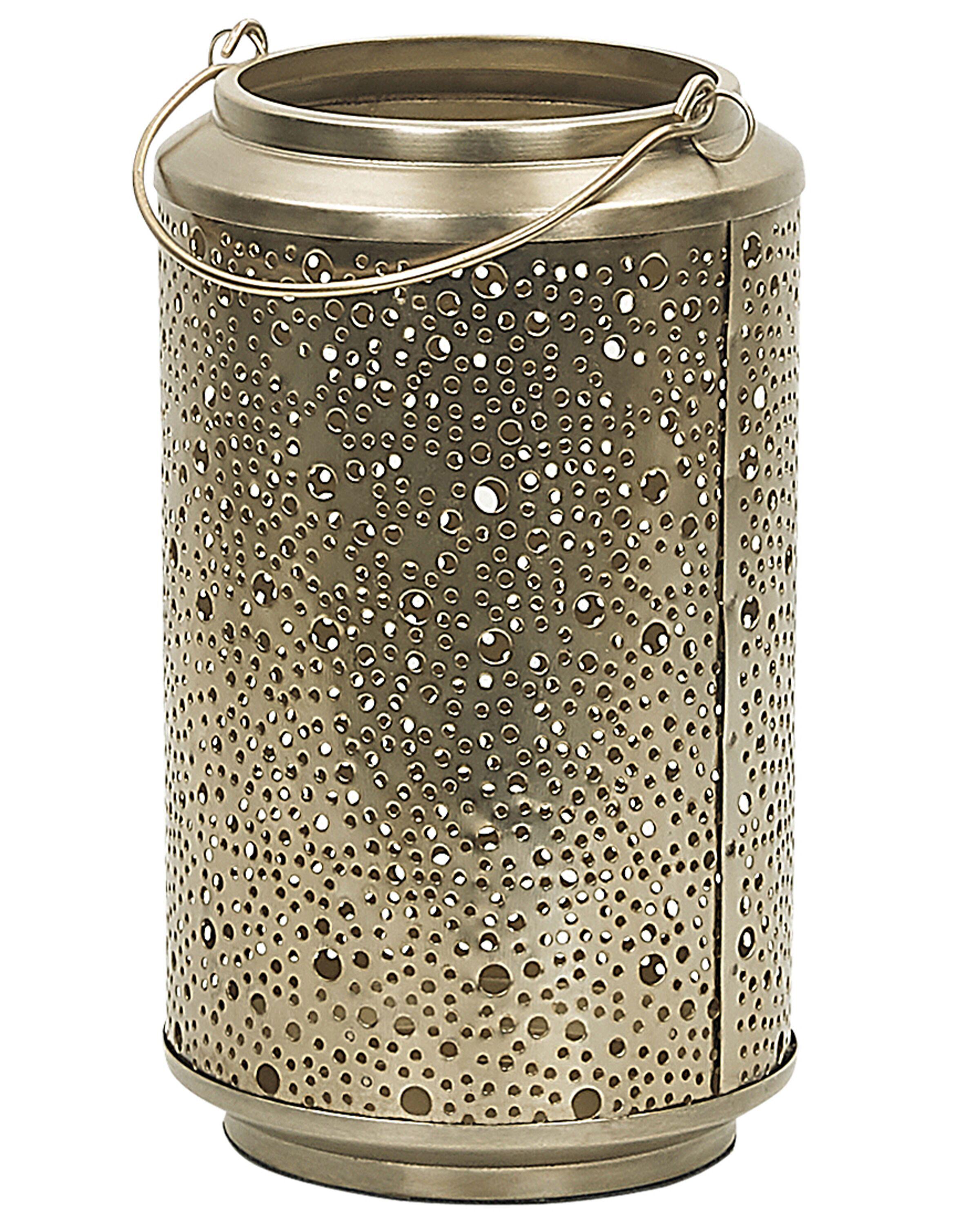 Lantern CORFU Metal 22 cm Gold