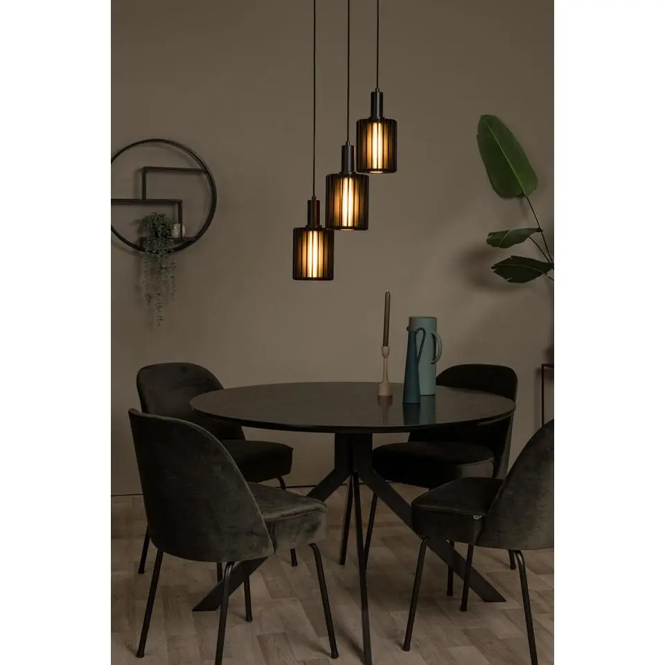 Lucide LAMBRES Hanglamp - Zwart