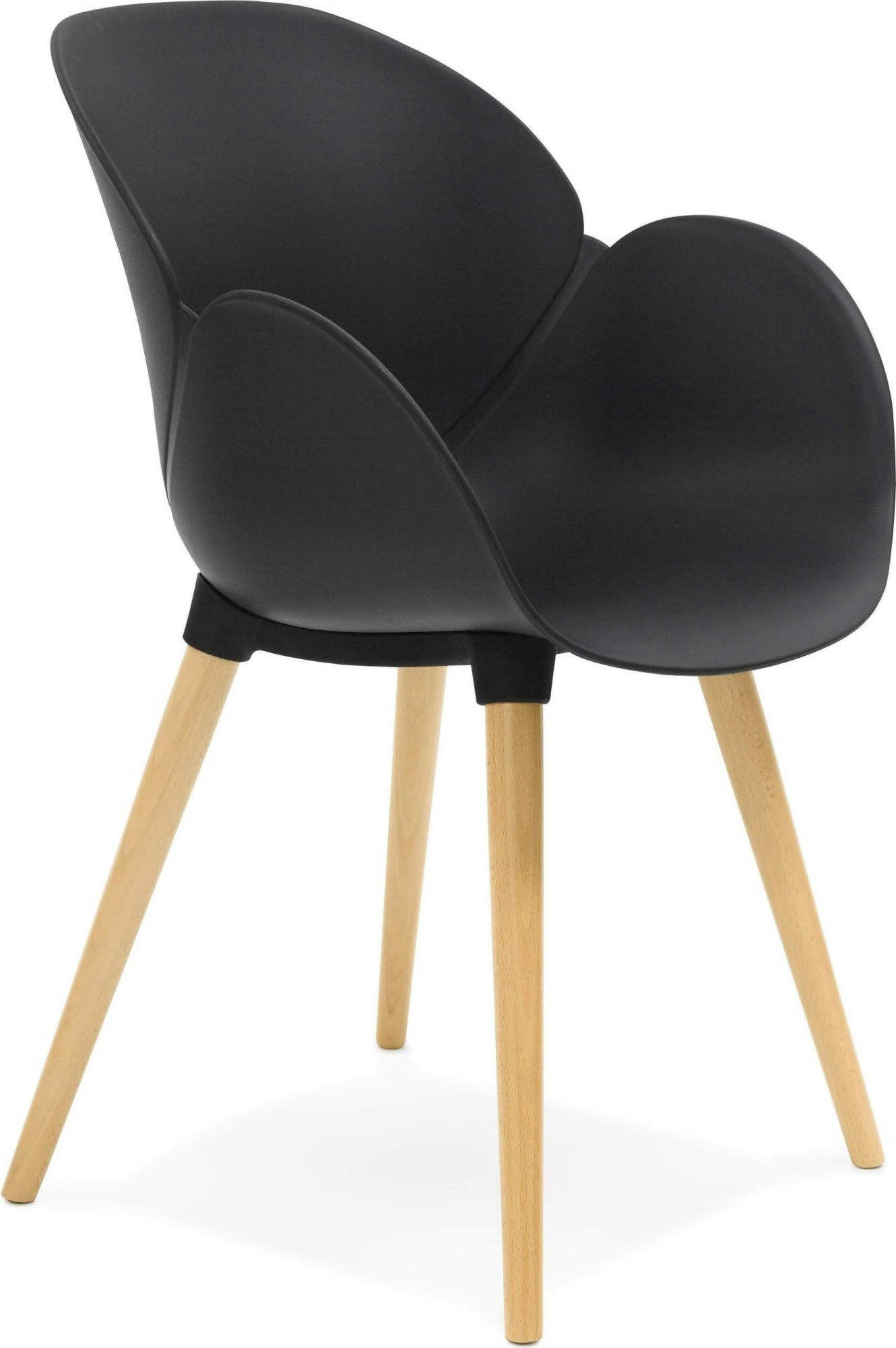 SITWEL - Fauteuil Polymère Noir H. assise 45 cm