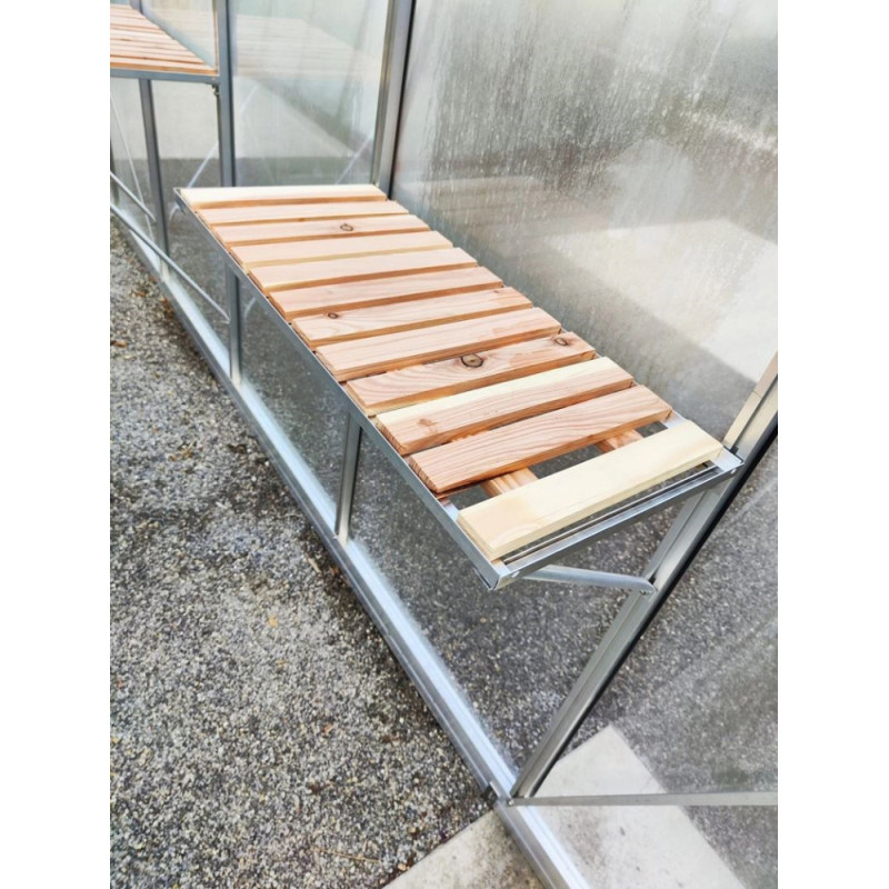 Etagère universelle en bois et aluminium 225 x 32 cm ACD