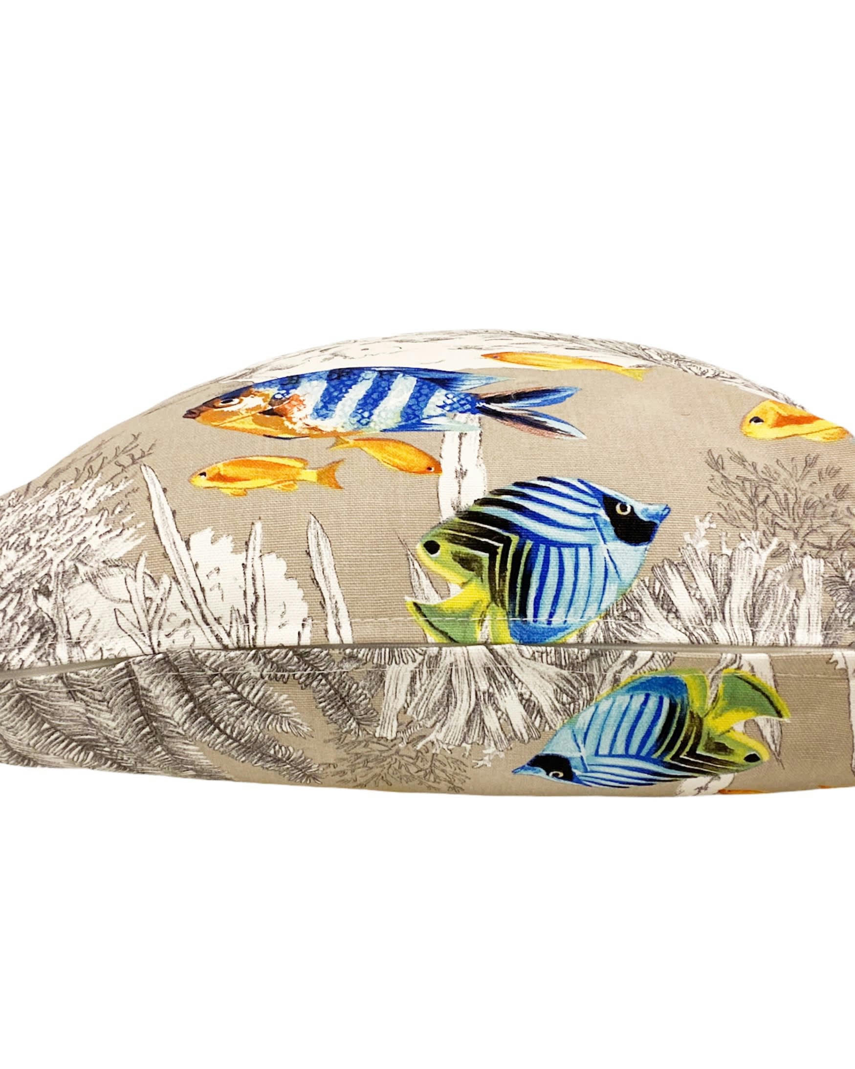 MONTESSORI - Coussin poisson 100% coton multicolore 50x50 cm