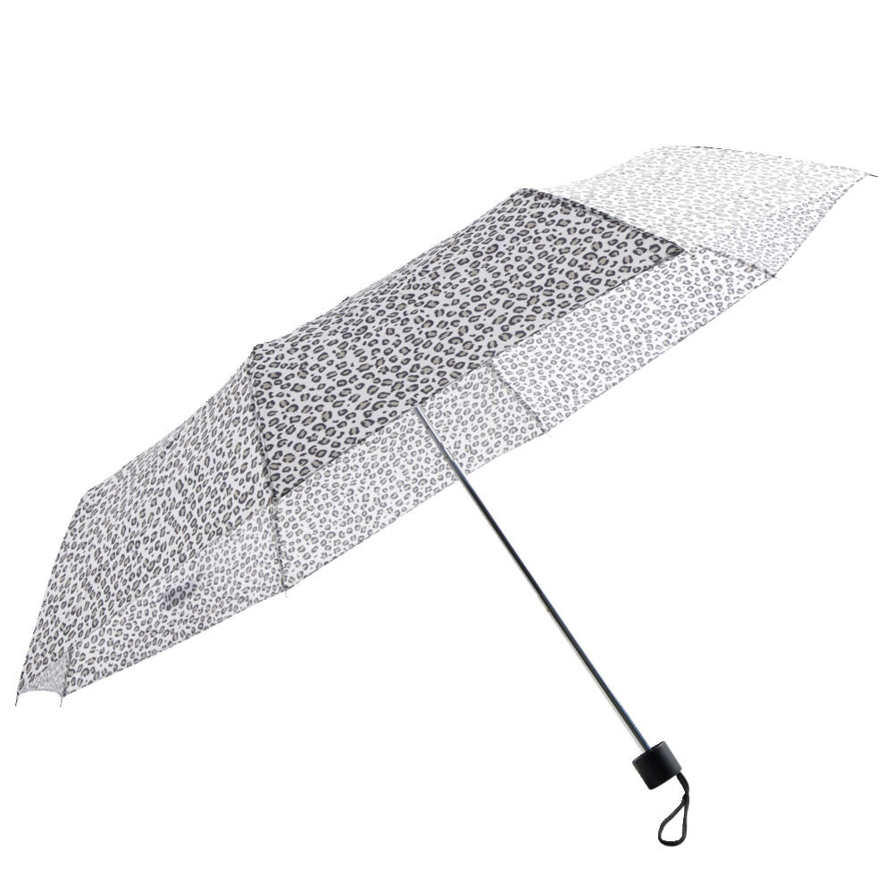 Parapluie pliable manuel motif léopard L24cm