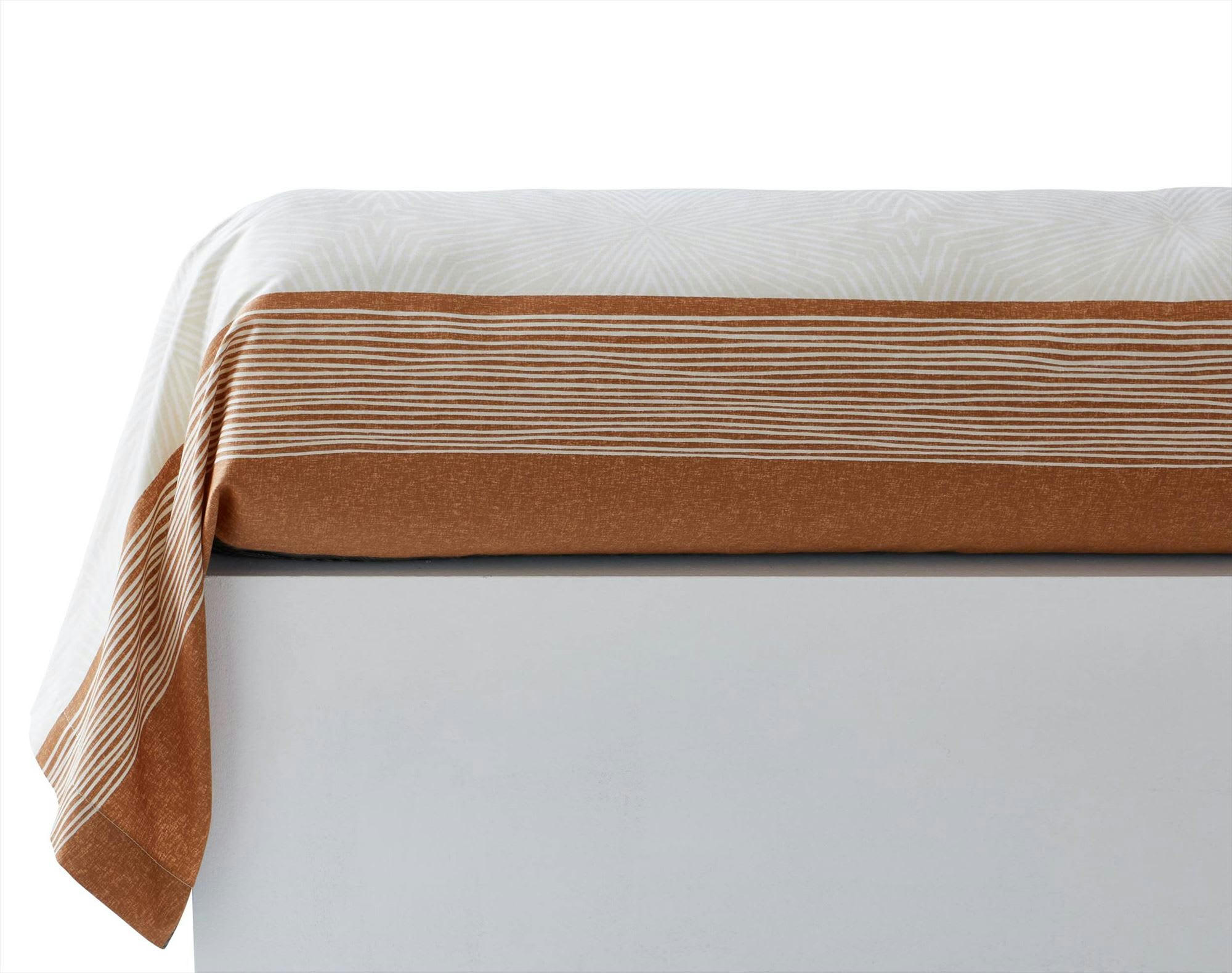SACHA - Housse de couette 240x220 beige sable en coton