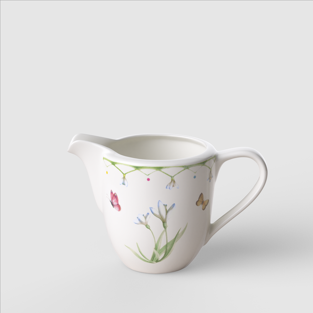 Colourful Spring Creamer - Green, 7.2 oz, Premium Porcelain