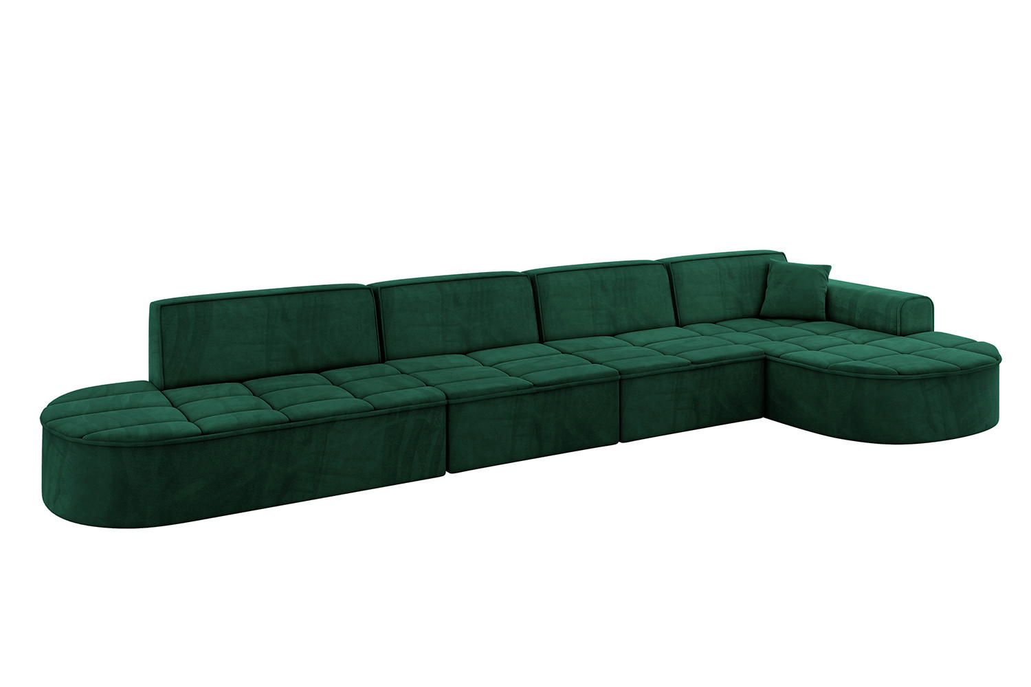 Narożnik prawostronny bez funkcji spania TARO-L3 - 413x171x79,5 Zielony