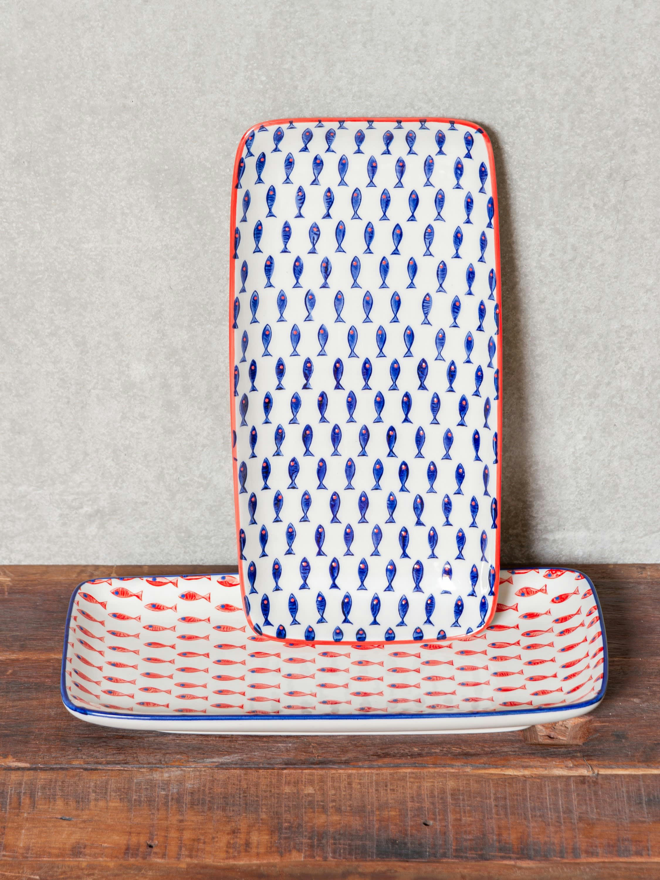 PEZ - Set de 2 plats à cake en céramique multicolore