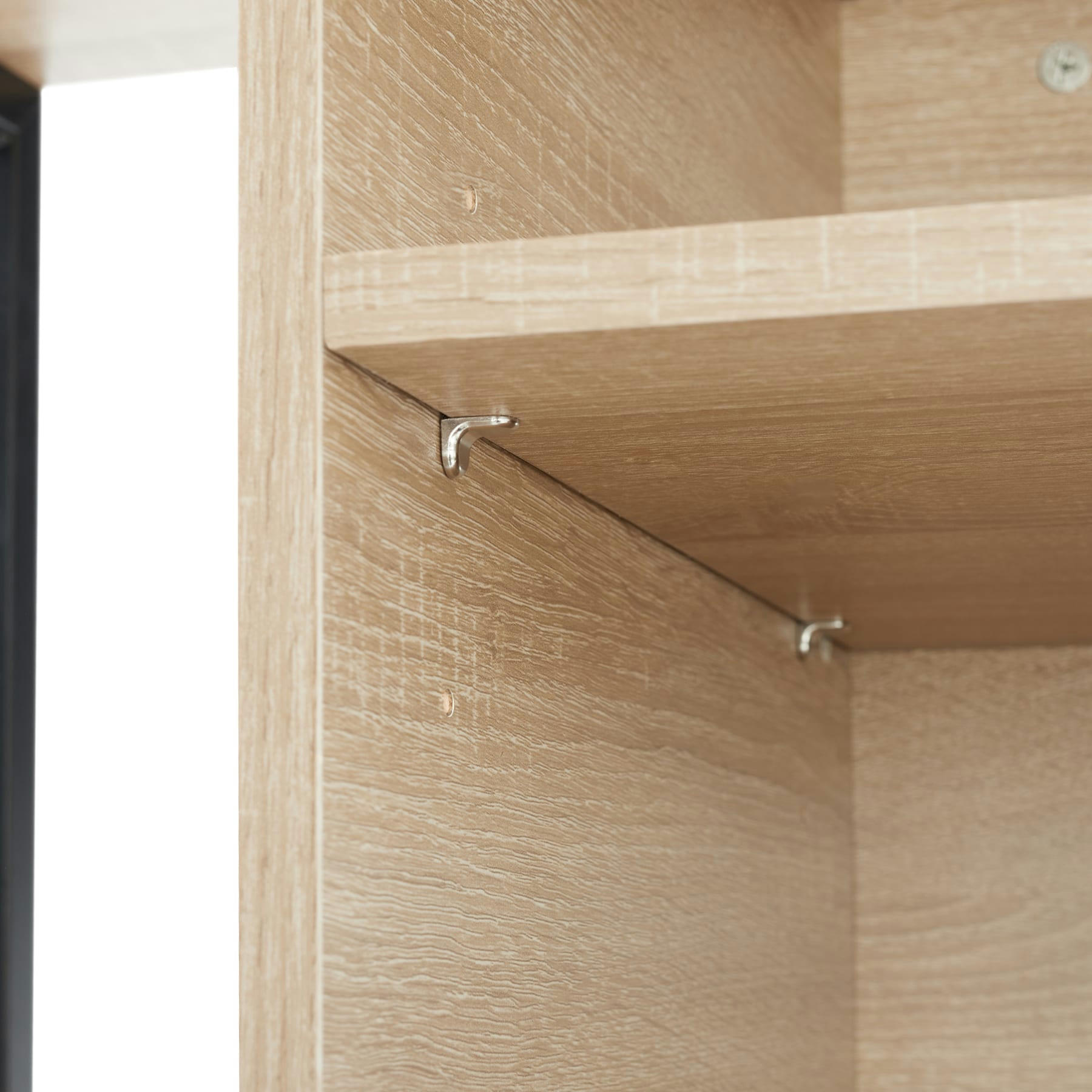 - Meuble TV Style industriel Bois clair industriel, Chêne Sonoma