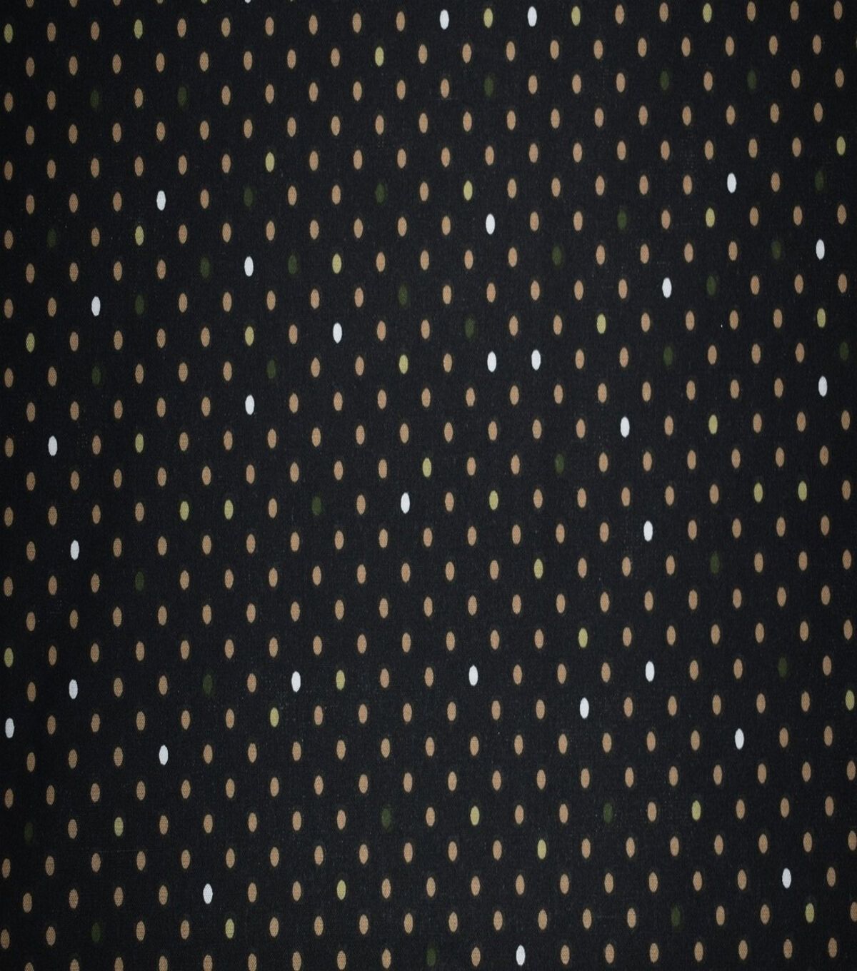 Dots on Black Quilt Cotton Fabric by Quilter's Showcase