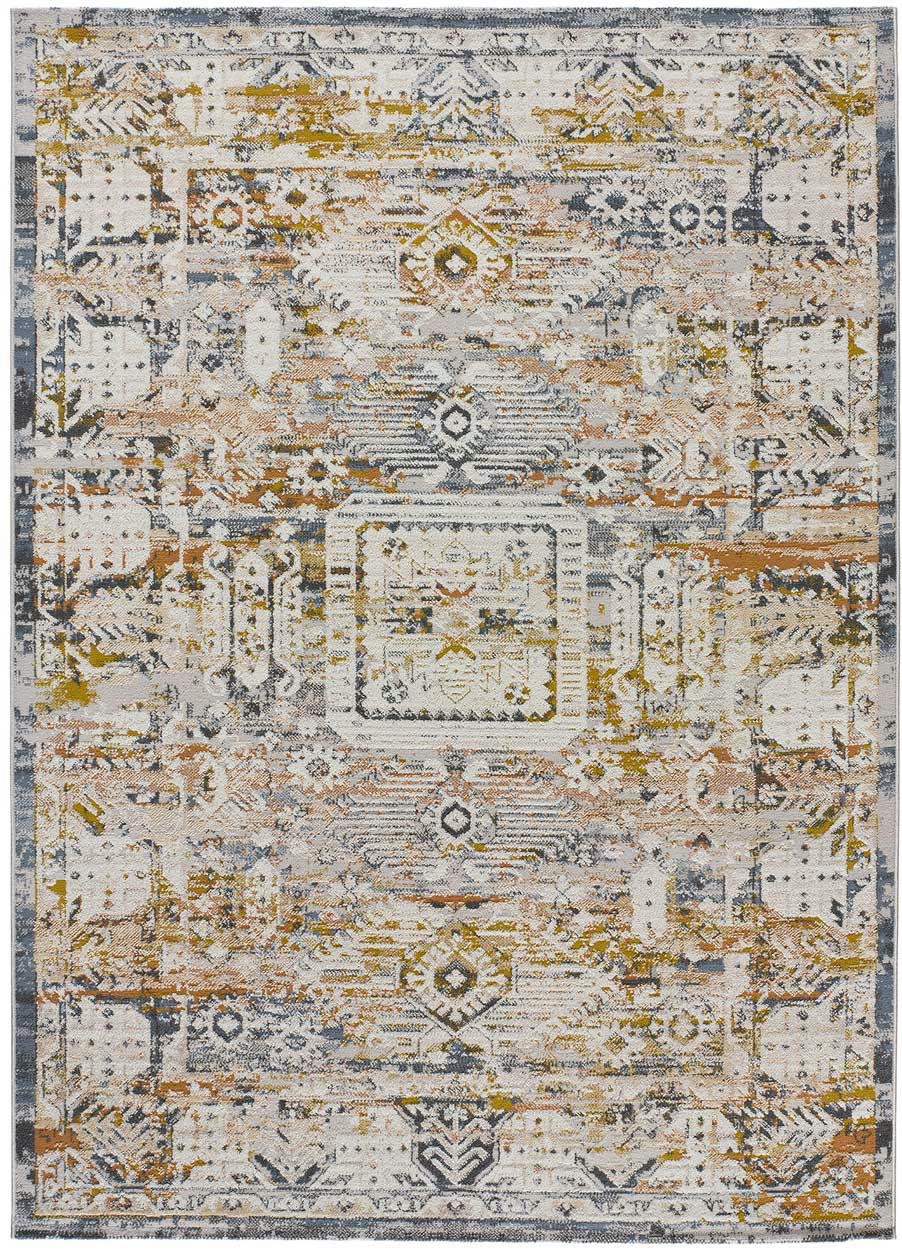 SPRINGS - Tapis de style vintage multicolore, 192X290 cm