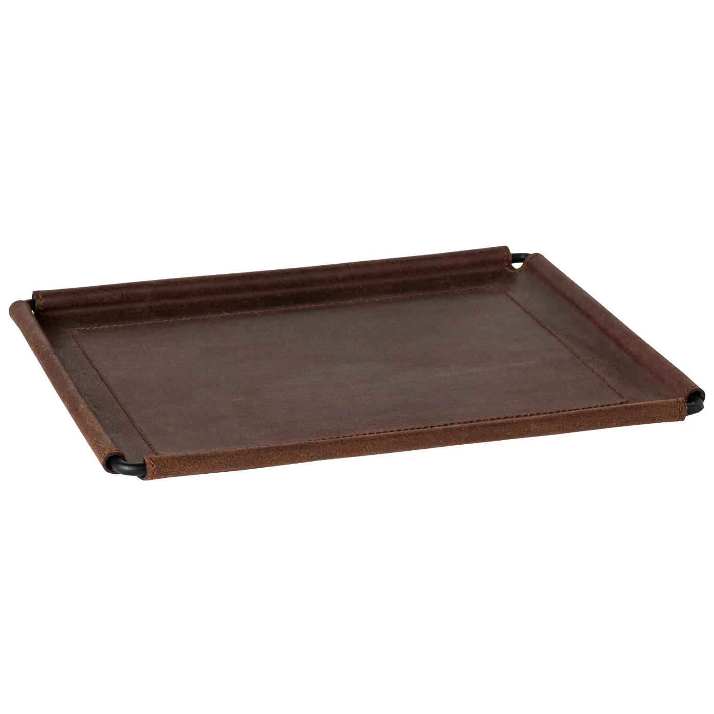 Leather Rectangular Tray Leather