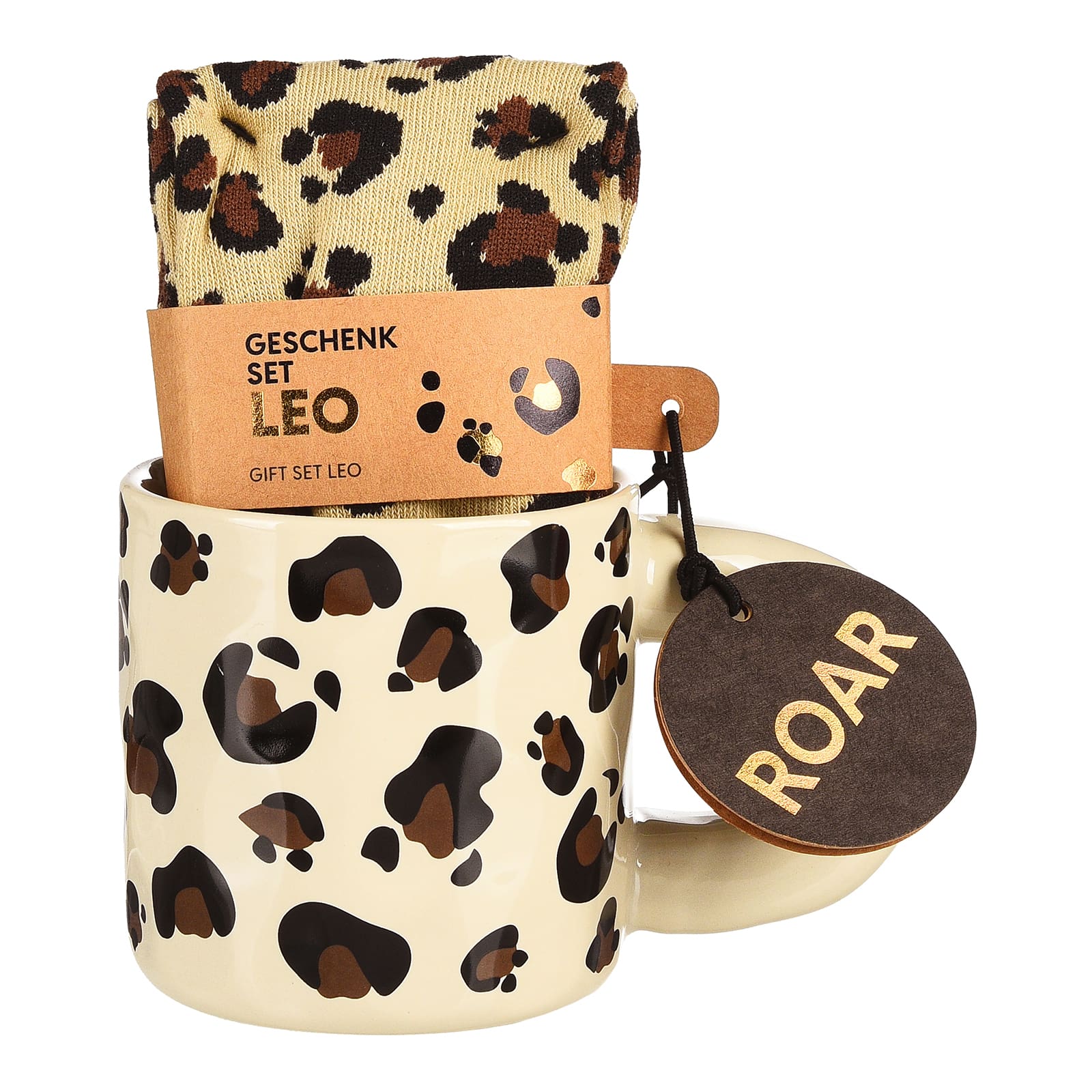 Geschenk-Set Leo Beige, 2 -tlg.