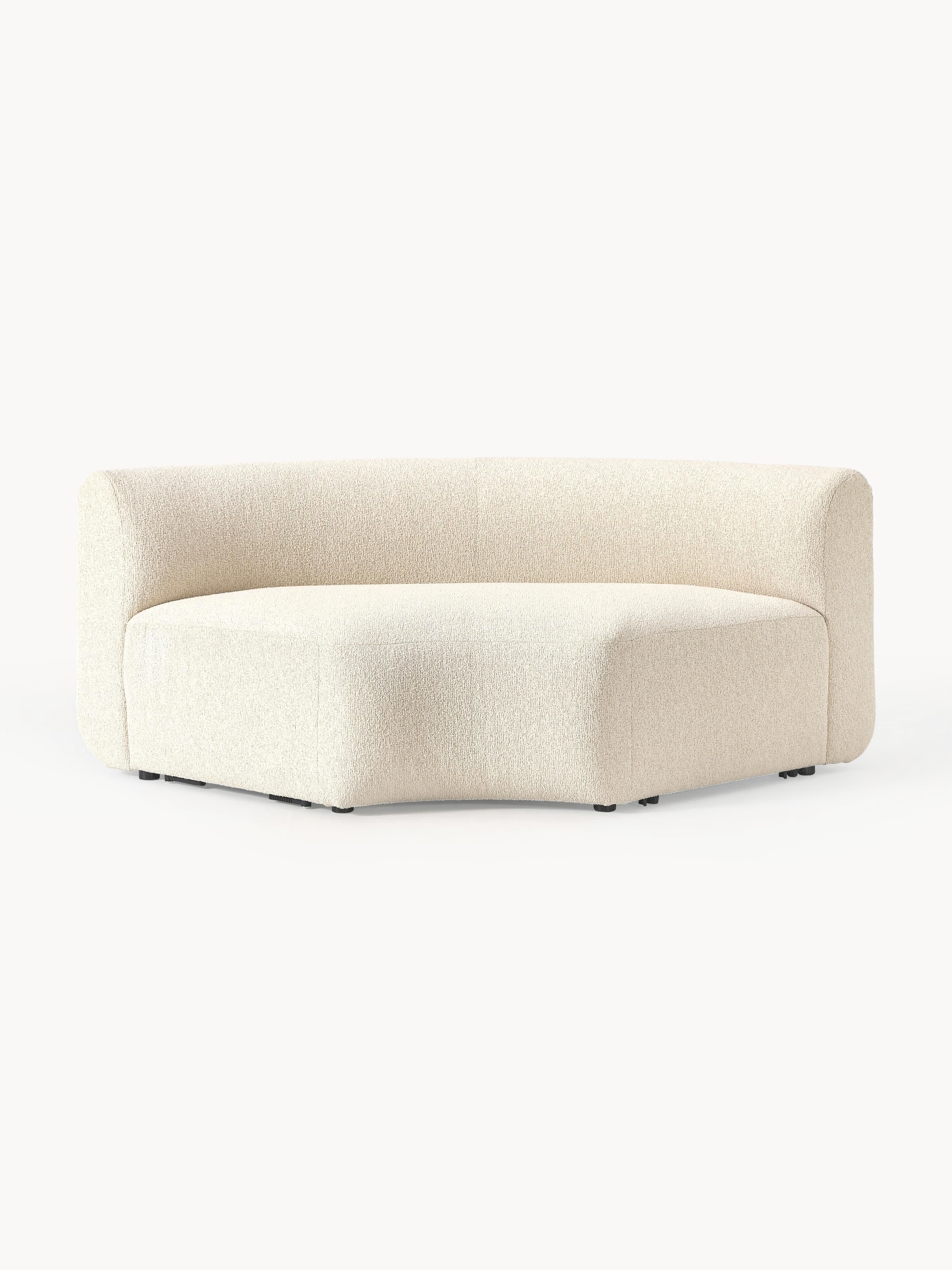 Rundes Bouclé-Eckmodul Sofia