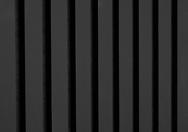 Lot de 2 - 240 x 60 cm - Panneau Tasseaux - Noir Mat - Feutrine Noir