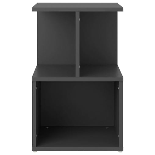 NNEVL Bedside Cabinets 2 pcs Grey 35x35x55 cm Chipboard