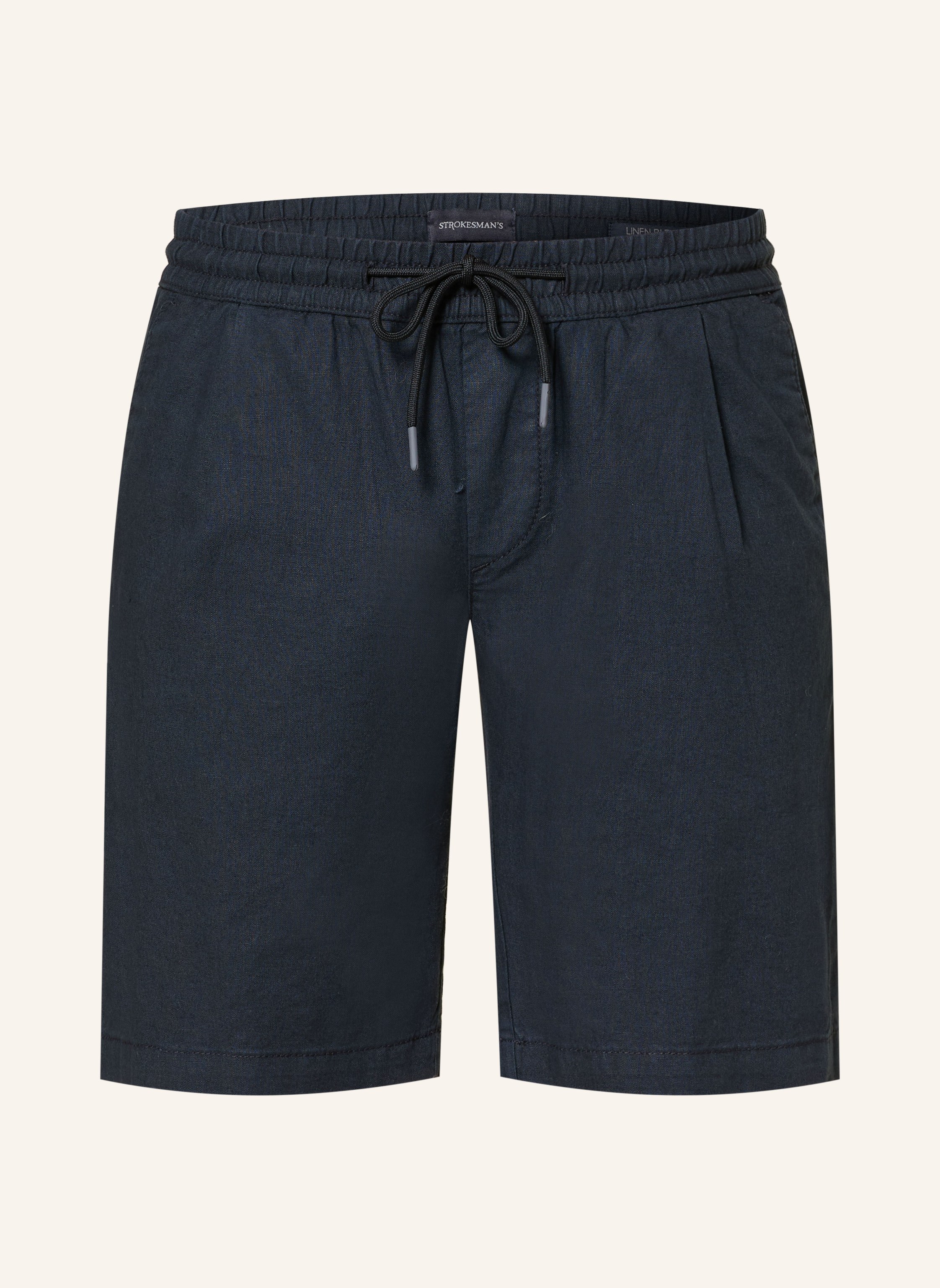 STROKESMAN'S Shorts Regular Fit mit Leinen