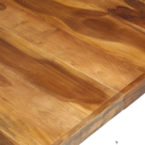 NNEVL Coffee Table 140x140x40 cm Solid Wood with Sheesham Finish